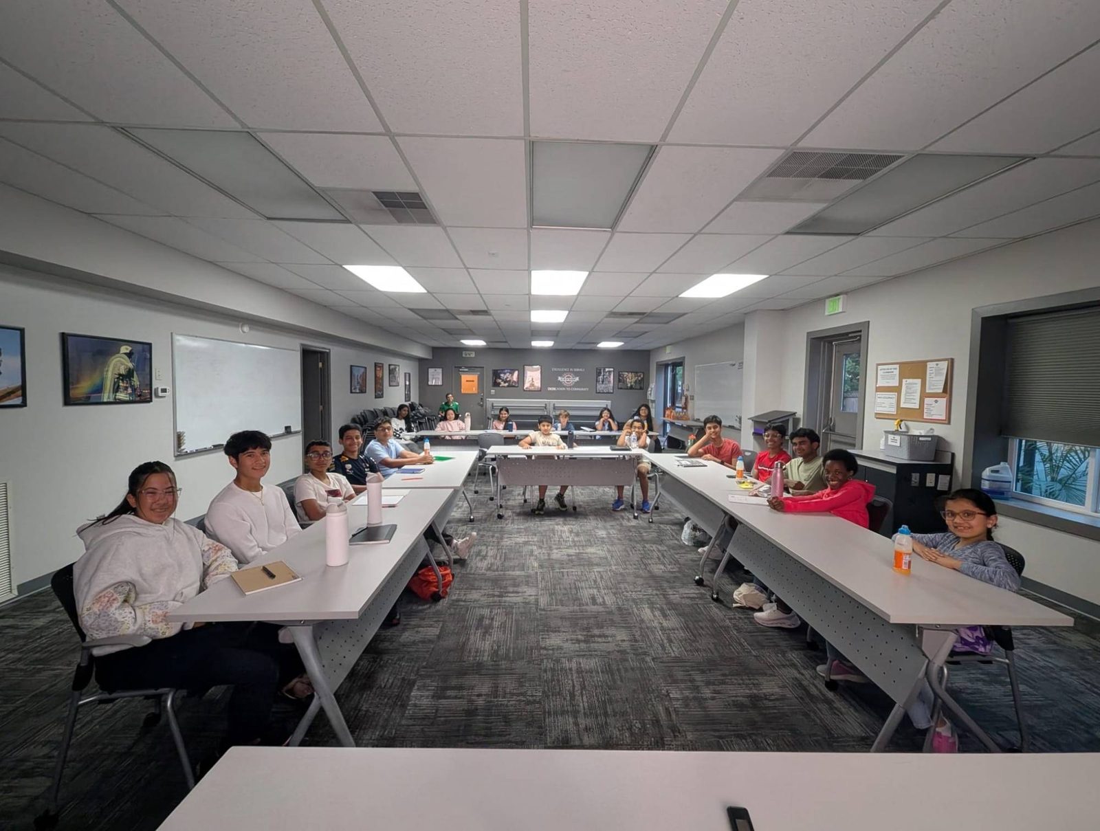 Students at the Issaquah workshop with instructor Deyansh